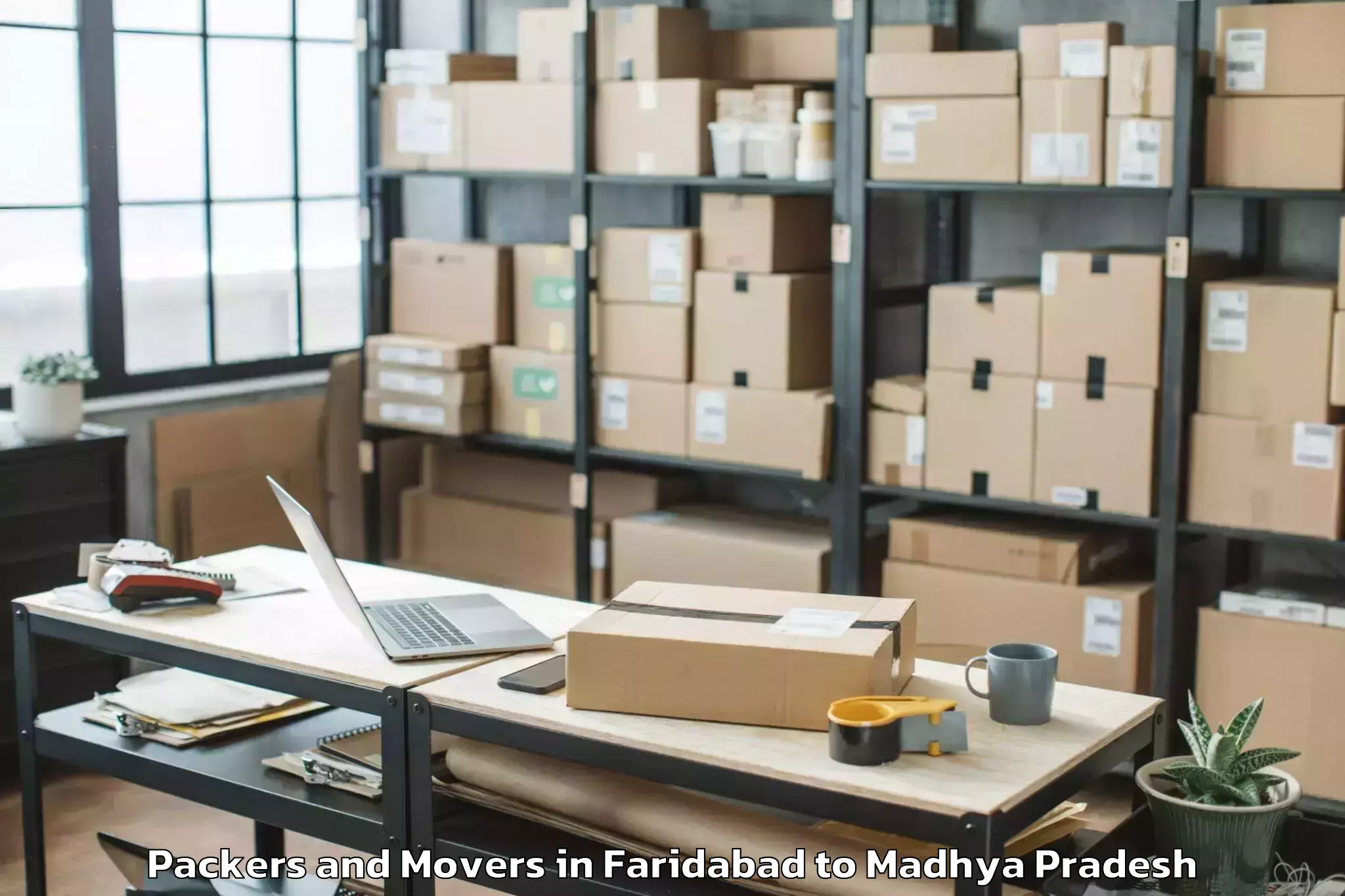 Faridabad to Dewas Packers And Movers Booking